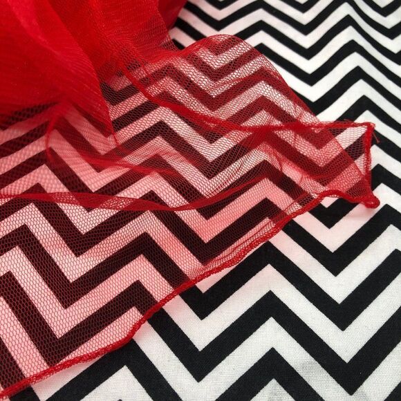 🔮 5/$25 Red Mesh Formal Shawl / Wrap - Picture 3 of 4